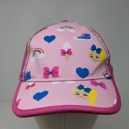 Nickelodeon Girl's Jojo Siwa Strapback Hat Pink One Size Graphic