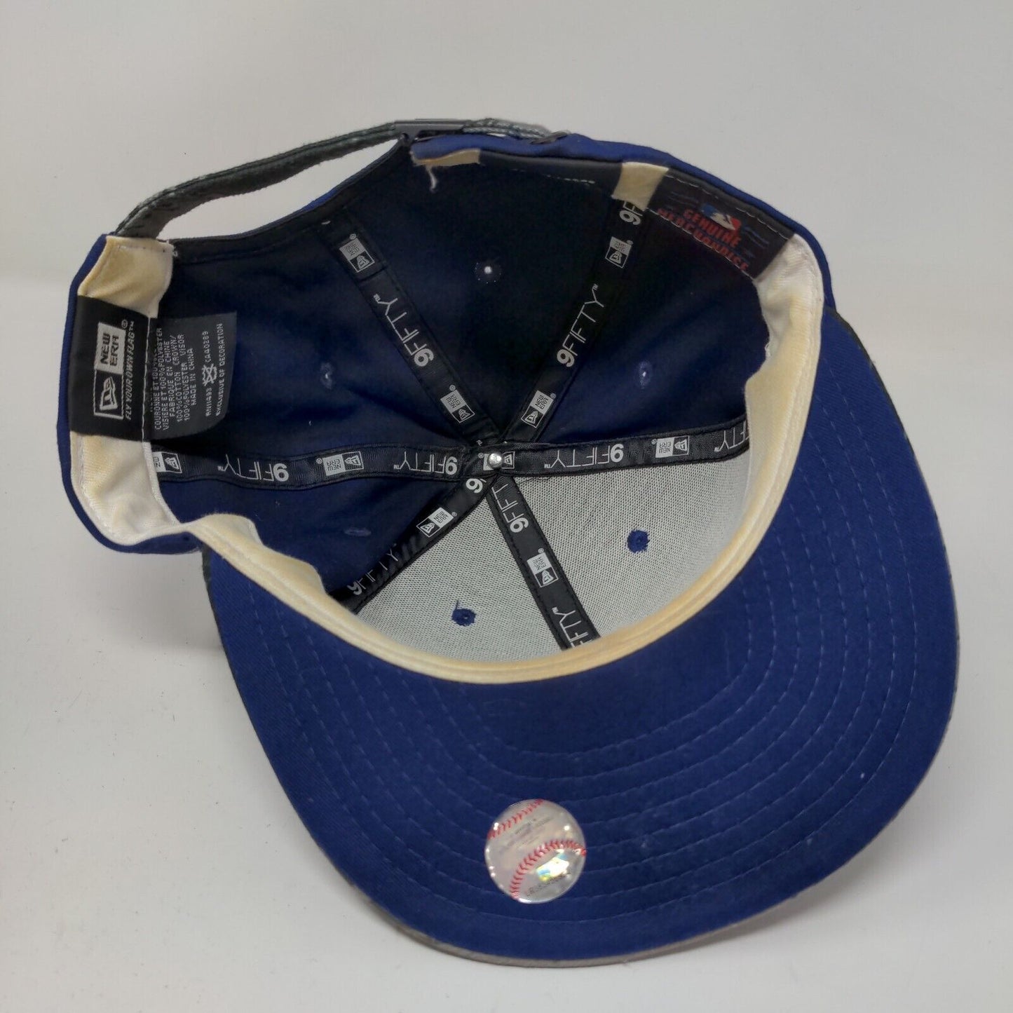 New Era 9Fifty LA Dodgers Fitted Hat Blue Size M-L Embroidered Logo