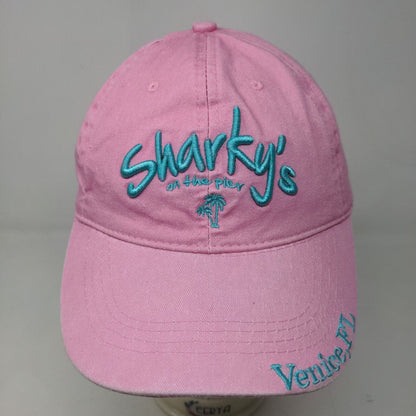 Lucky 7 Women's Strapback Hat Pink Adjustable Embroidered Sharky's Venice FL