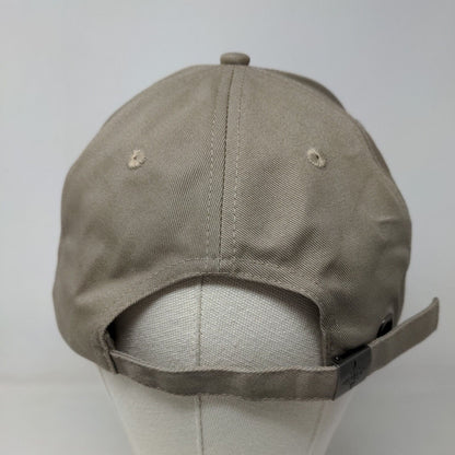 Mohegan Sun Men's Slideback Hat Tan Adjustable Embroidered Logo 100% Cotton