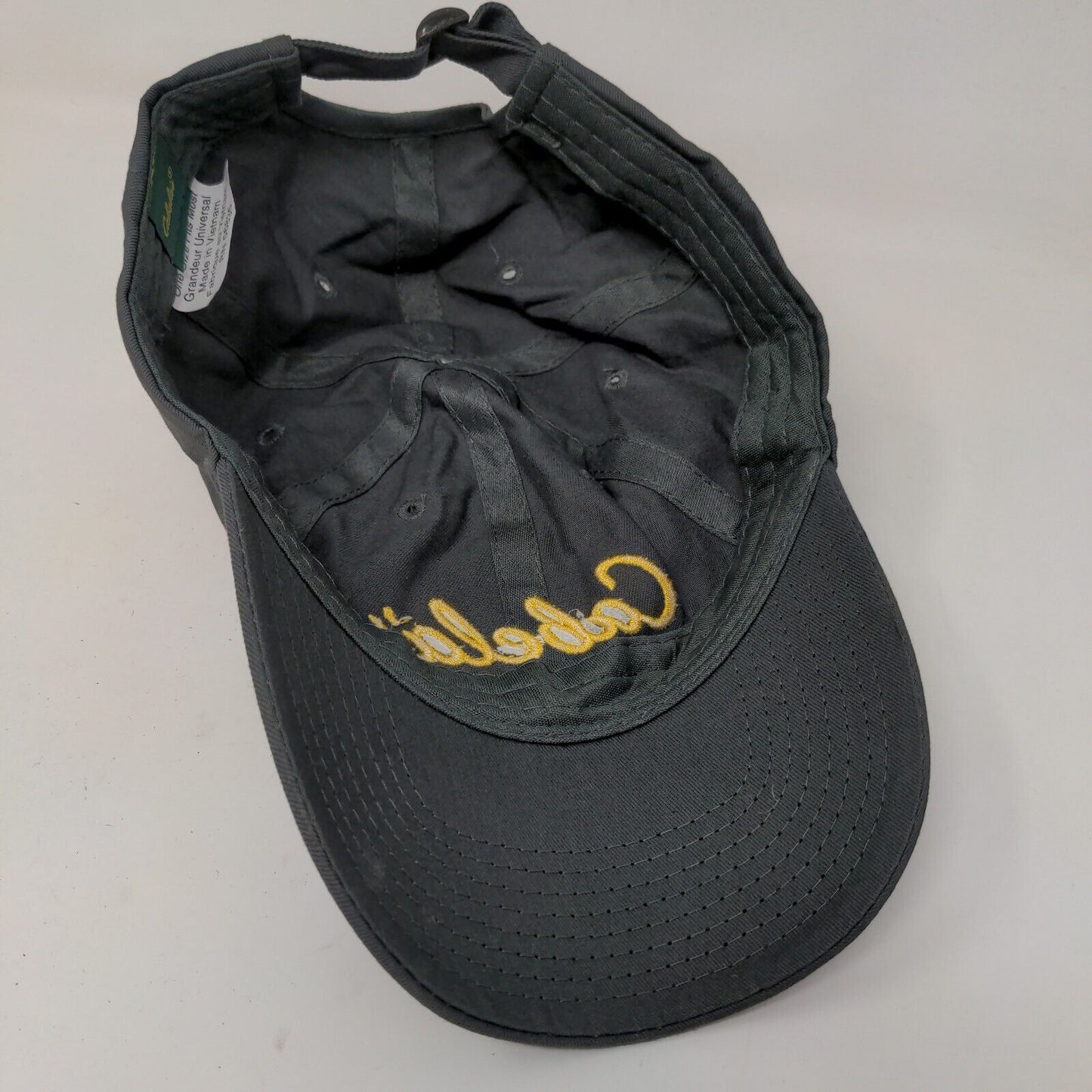 Cabela's Club Men's Slideback Hat Gray Size OSFM Embroidered Logo