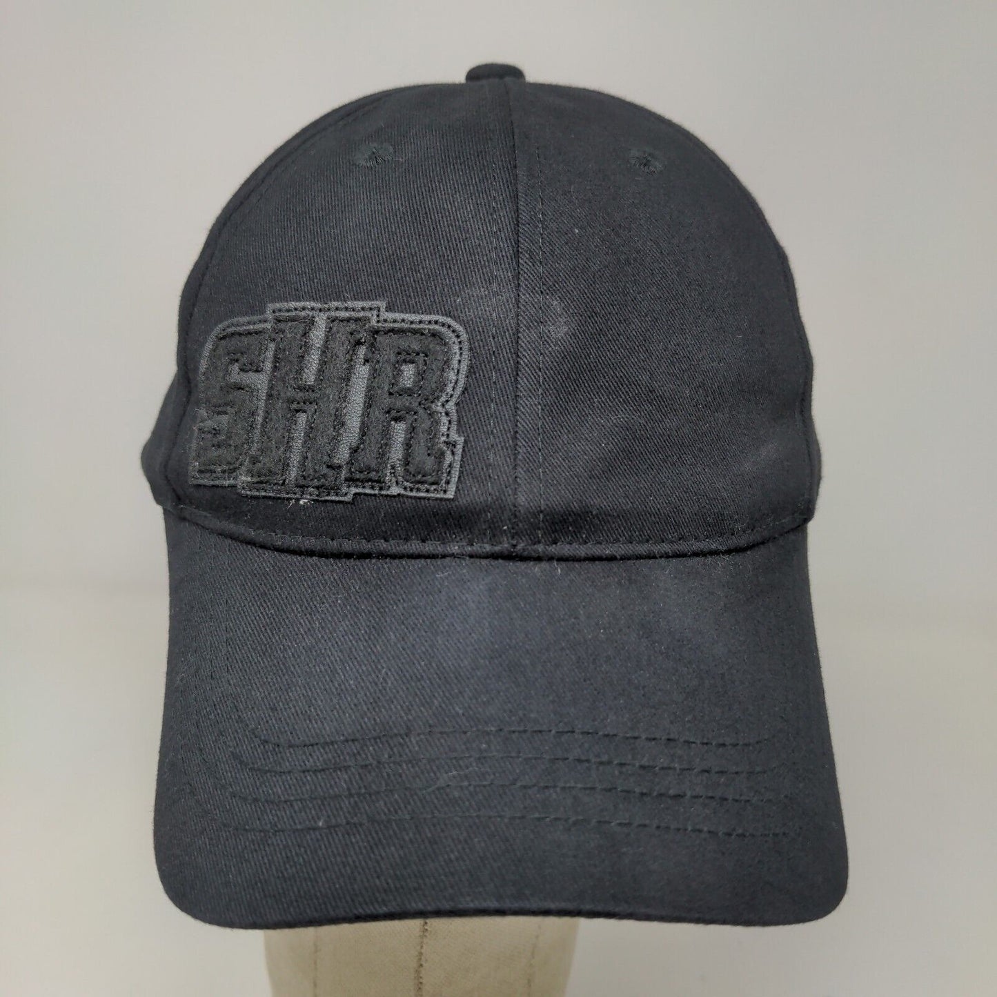 H3 Sport Gear Men's Strapback Hat Black Patch SHR Logo 100% Cotton