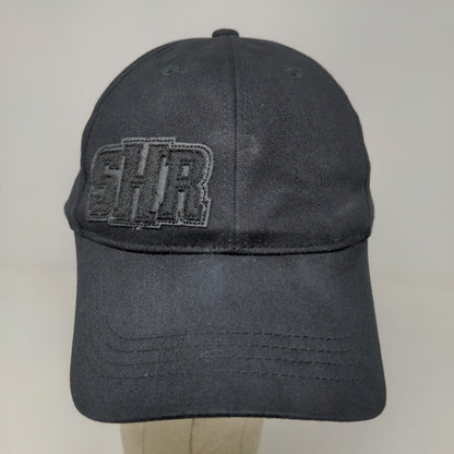 H3 Sport Gear Men's Strapback Hat Black Patch SHR Logo 100% Cotton