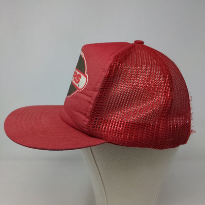 Drew Pearson Men's San Francisco 49'ers Snapback Mesh Back Hat Red OSFA Vintage