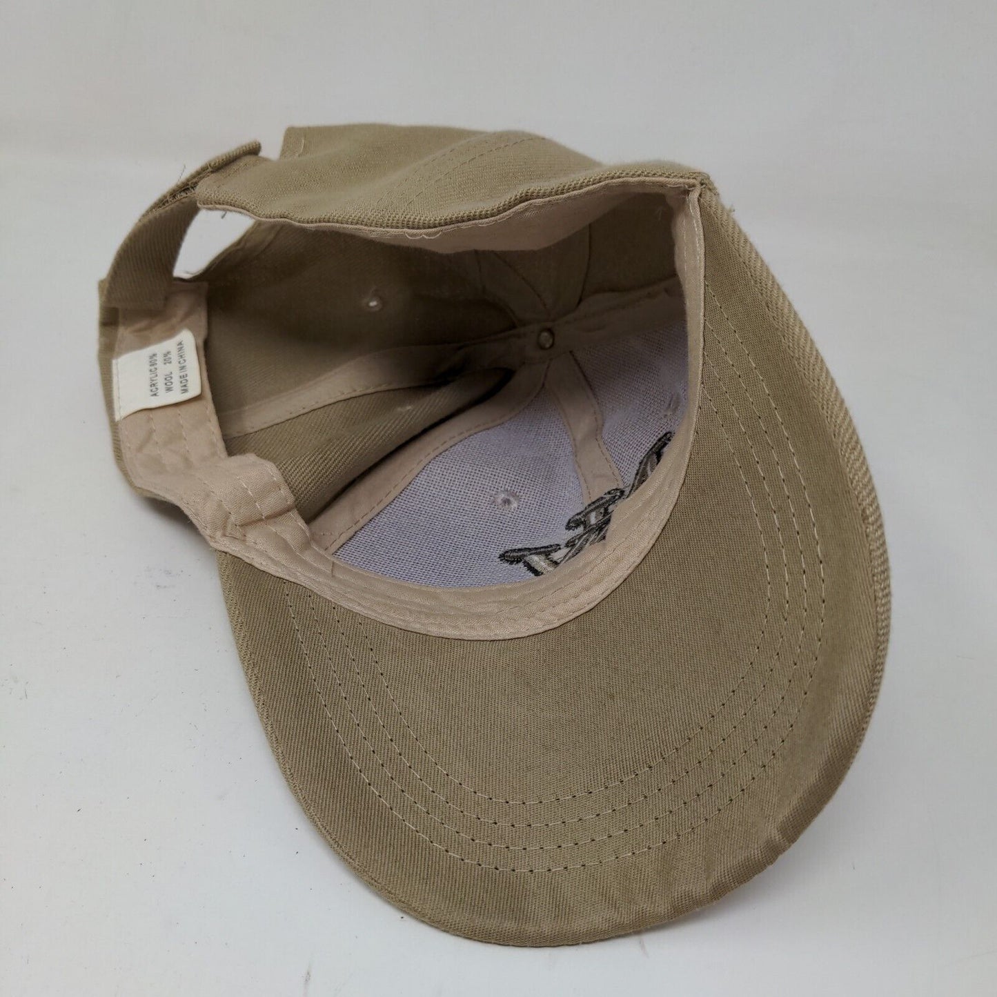 Unbranded Men's Strapback Hat Tan Adjustable Embroidered New York Logo