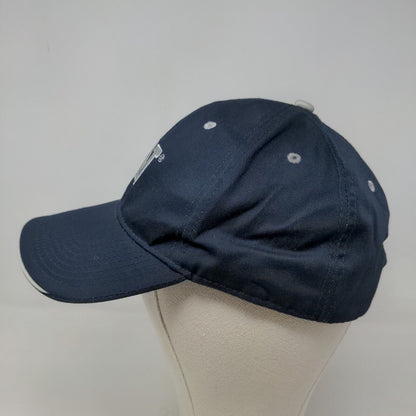 CAT Caterpillar Men's Strapback Hat Blue Embroidered Logo Poly Cotton Blend