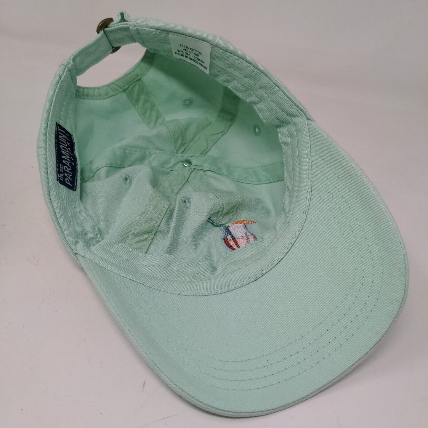 Paramount Apparel Men's Slideback Hat Green Size S/M Embroidered Margarita Logo