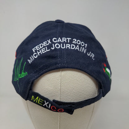 Unbranded Men's Strapback Hat Blue FedEx Cart 2001 Michel Jourdain Jr Vintage