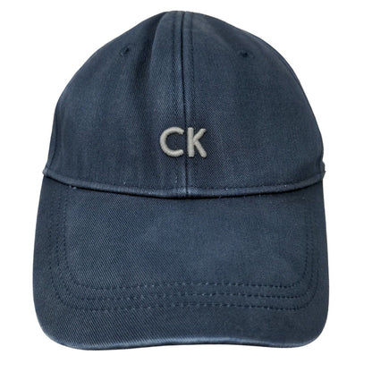 Calvin Klein Men's Slideback Hat Blue Size OS Embroidered Logo 100% Cotton