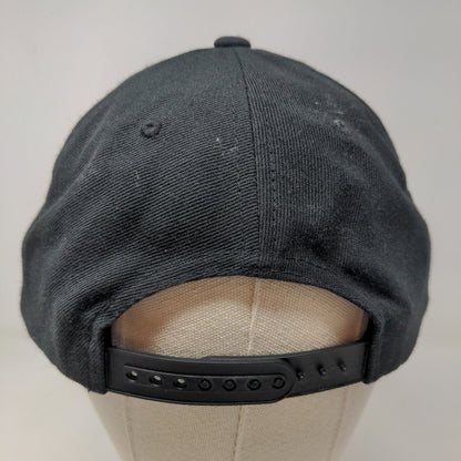 Brixton Men's Snapback Hat Black Adjustable Embroidered Big Logo
