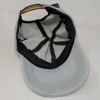 Sonoma Women's Slideback Hat Blue Denim Cotton Blend Blank Rainbow