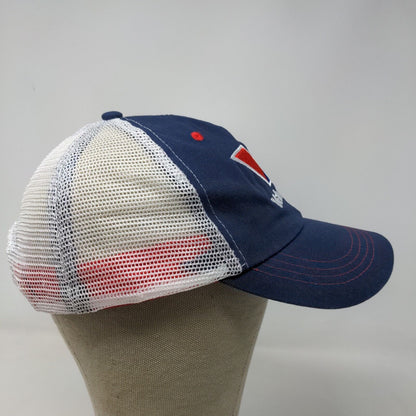 Valvoline Men's Snapback Mesh Back Hat Blue White OSFA Embroidered Logo