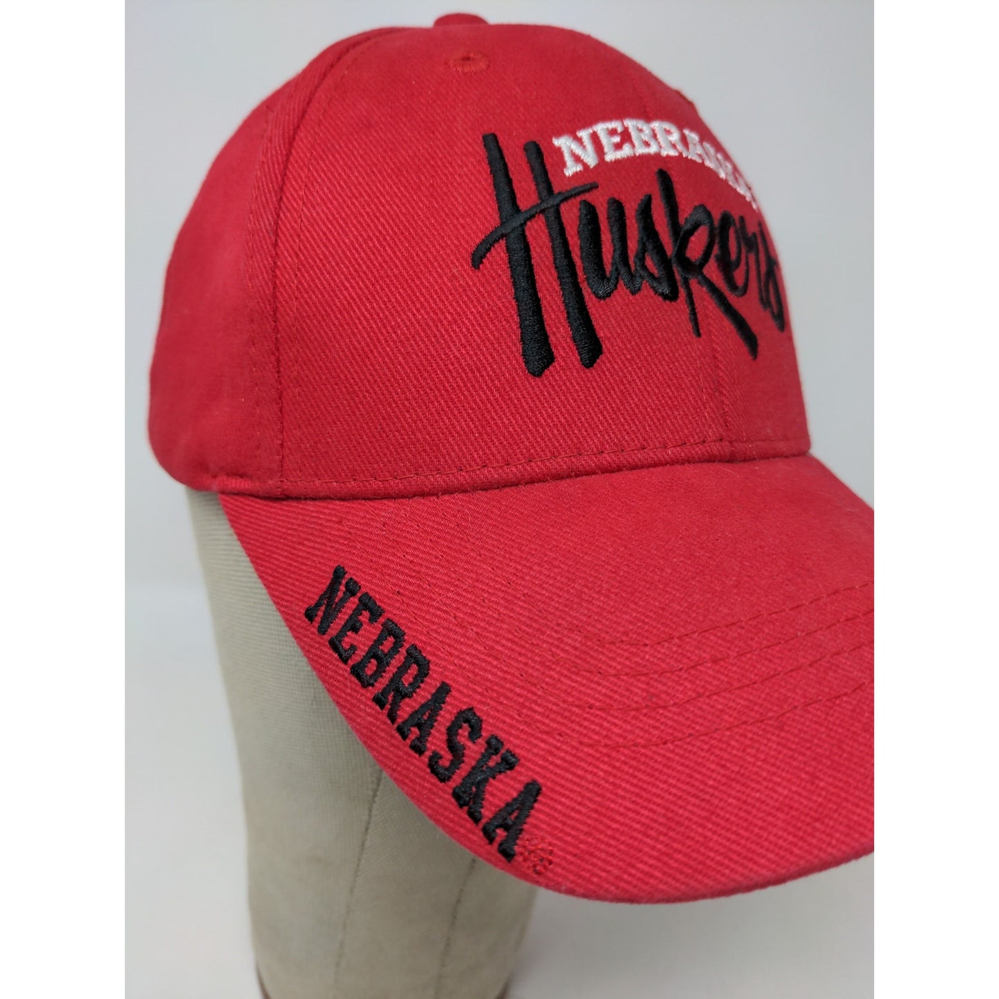 Russell Nebraska Huskers Strapback Hat Adjustable Red Embroidered