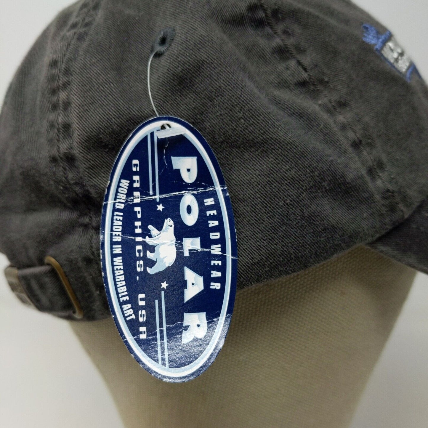 Polar USA Men's Slideback Hat Gray Mount Saint Helens W/Tags Embroidered