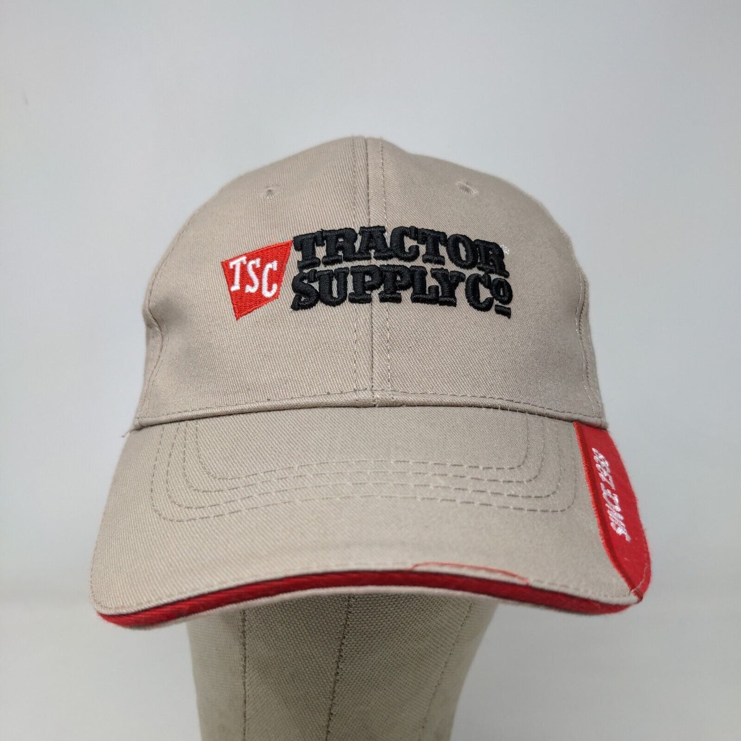 Tractor Supply Co Men's Slideback Hat Tan Adjustable Embroidered Logo