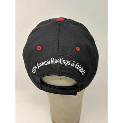 Mens NRA Milwaukee 06 135th Annual Meeting Strapback Hat Black & Red Embroidered