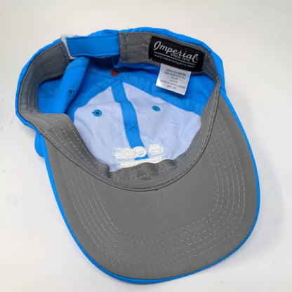 PGA Golf QBE Shootout Slideback Hat Blue OSFA Embroidered Logo