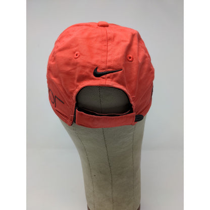 Nike Golf RZN Vapor Tiger Woods Strapback Hat Pink Red Embroidered