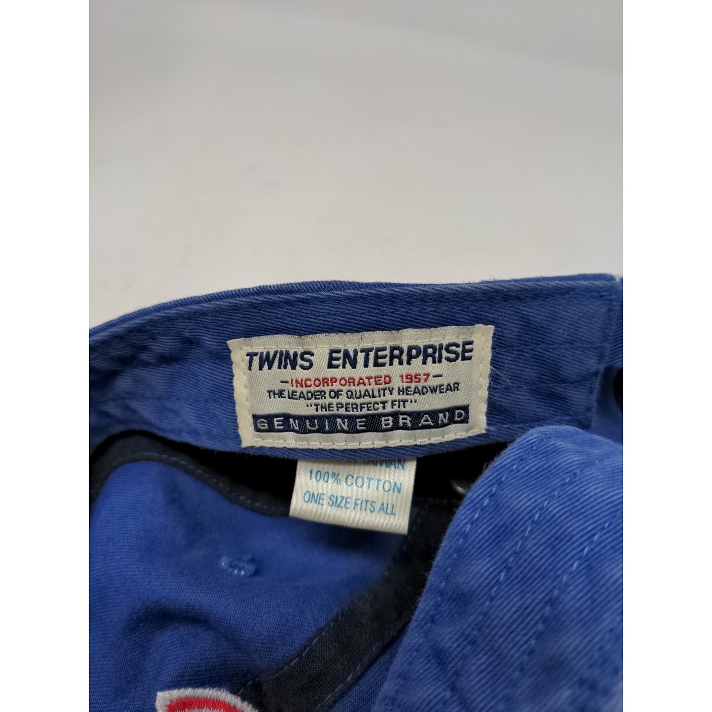 MLB Chicago Cubs Baseball Slideback Hat OSFA Twins Enterprise Cap Blue