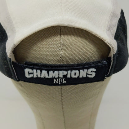 NFL Mens Indianapolis Colts 2005 AFC Champions Strapback Hat White OSFA Logo