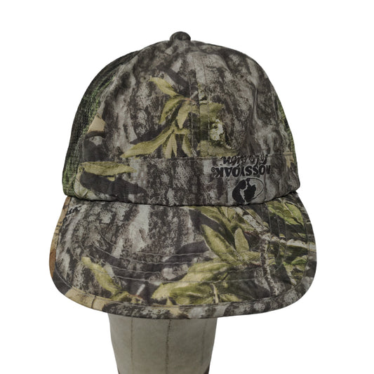 Mossy Oak Men's Slideback Camo Hat Green Brown OSFM Mesh Back