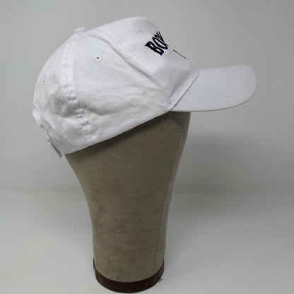 Port & Company Boomers Up Dad Hat White Strapback Embroidered Spell Out