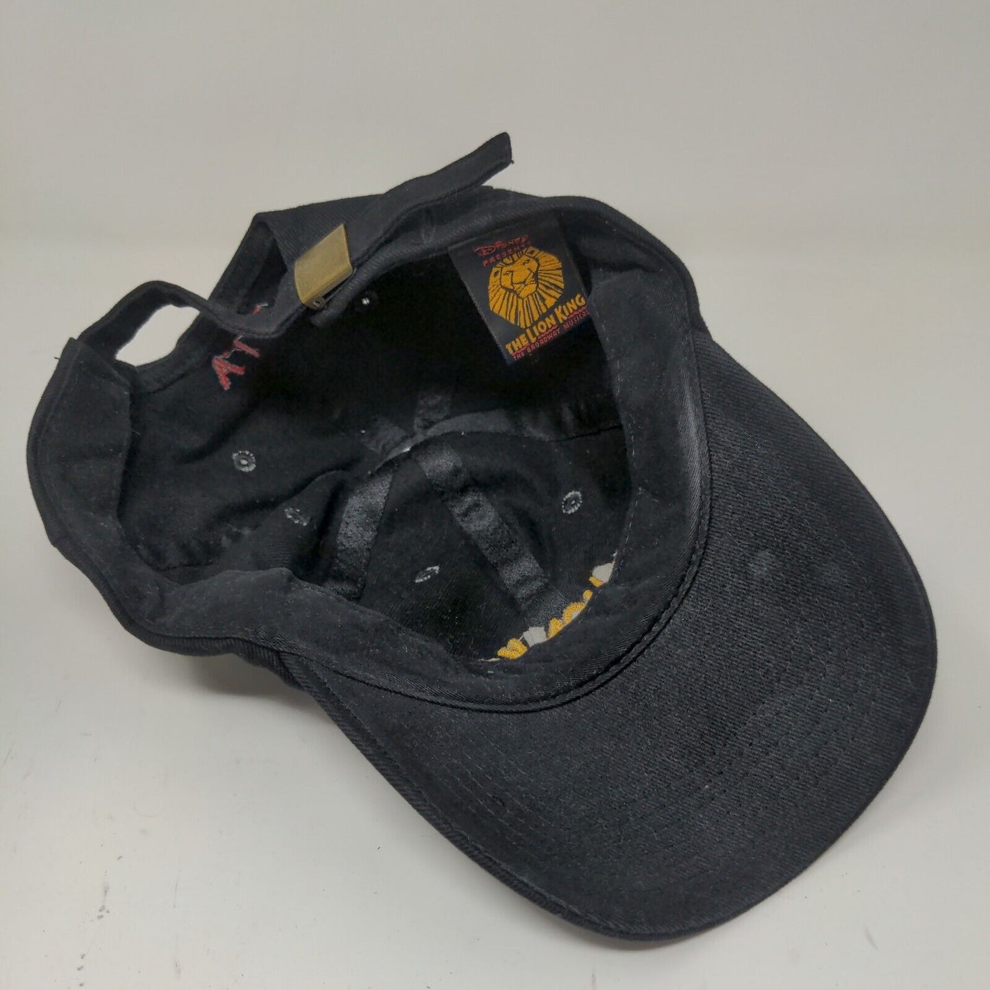 The Lion King Broadway Musical Show VIP Slideback Hat Cap Black Adjustable