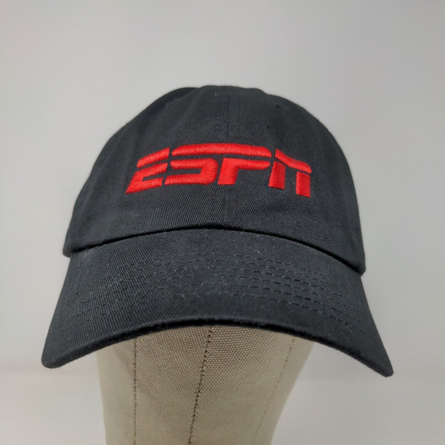 ESPN Men's Slideback Hat Embroidered Logo Sports 100% Cotton