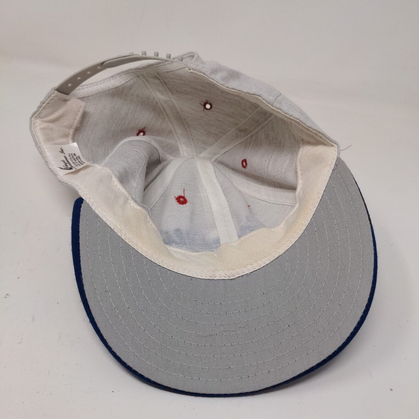 Roncalli Snapback Hat Gray OSFA Embroidered Logo Made in the USA
