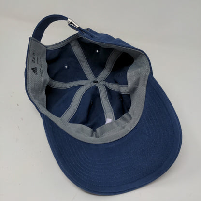 Adidas Men's Slideback Hat Blue White Embroidered Logo 100% Cotton