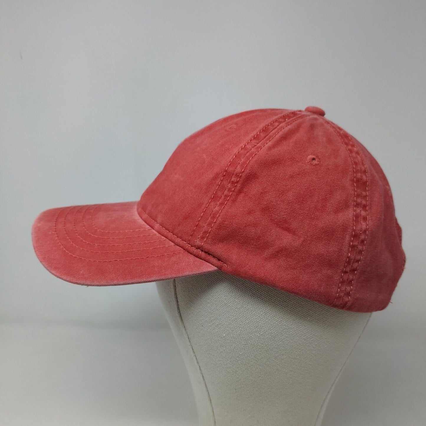 Unbranded Men's Slideback Hat Pink Coral Size OSFM Blank Adjustable