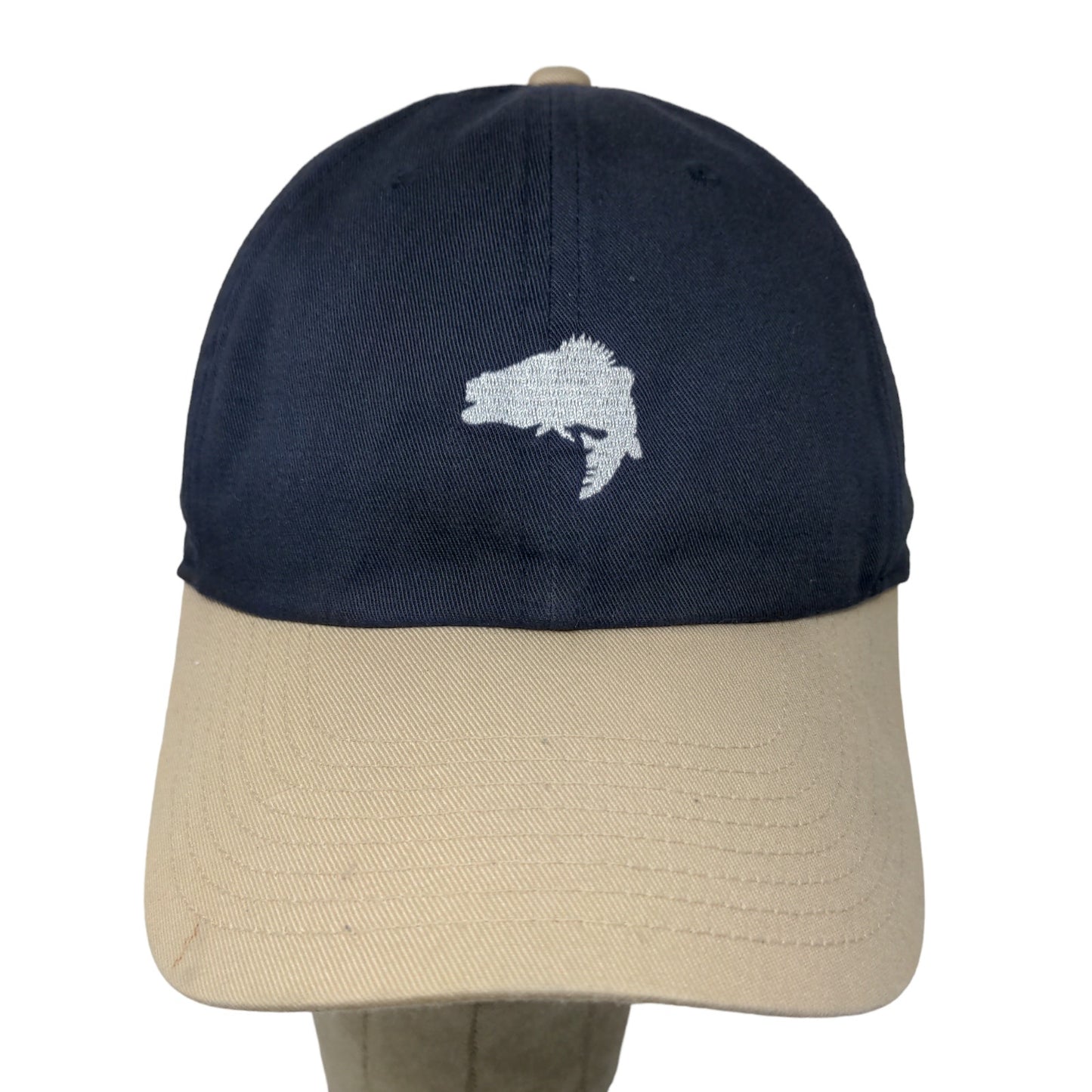 Columbia PFG Men's Slideback Hat Blue Tan OS Embroidered Fish Logo