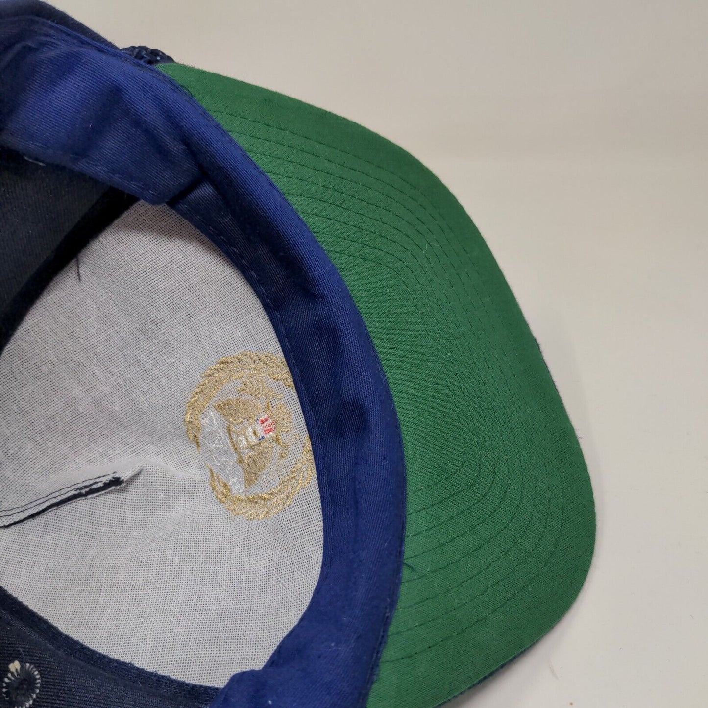 Momr's Men's Snapback Hat Blue OSFA Patriotic American Eagle Embroidered Logo