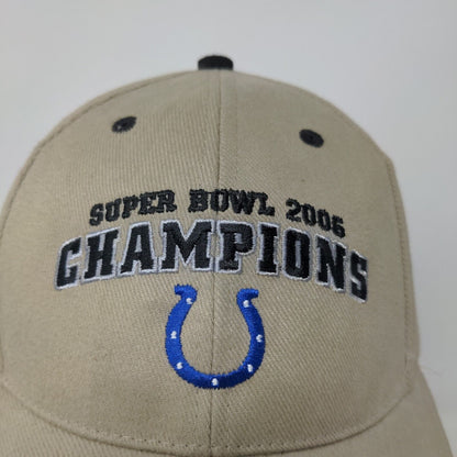 Reebok NFL Indianapolis Colts 2006 Super Bowl Champions Strapback Hat Tan OSFA