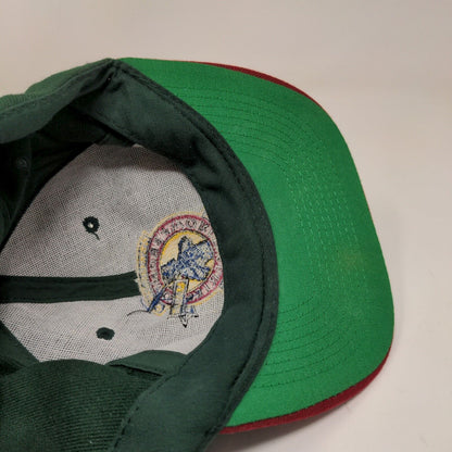 Otto Men's Bronco World Series League Snapback Hat Green OSFA Vintage 1998 90's