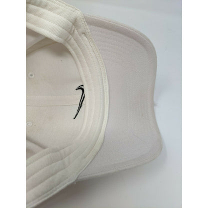 Nike Sportswear Fitted Hat OSFA White Black Swoosh Embroidered