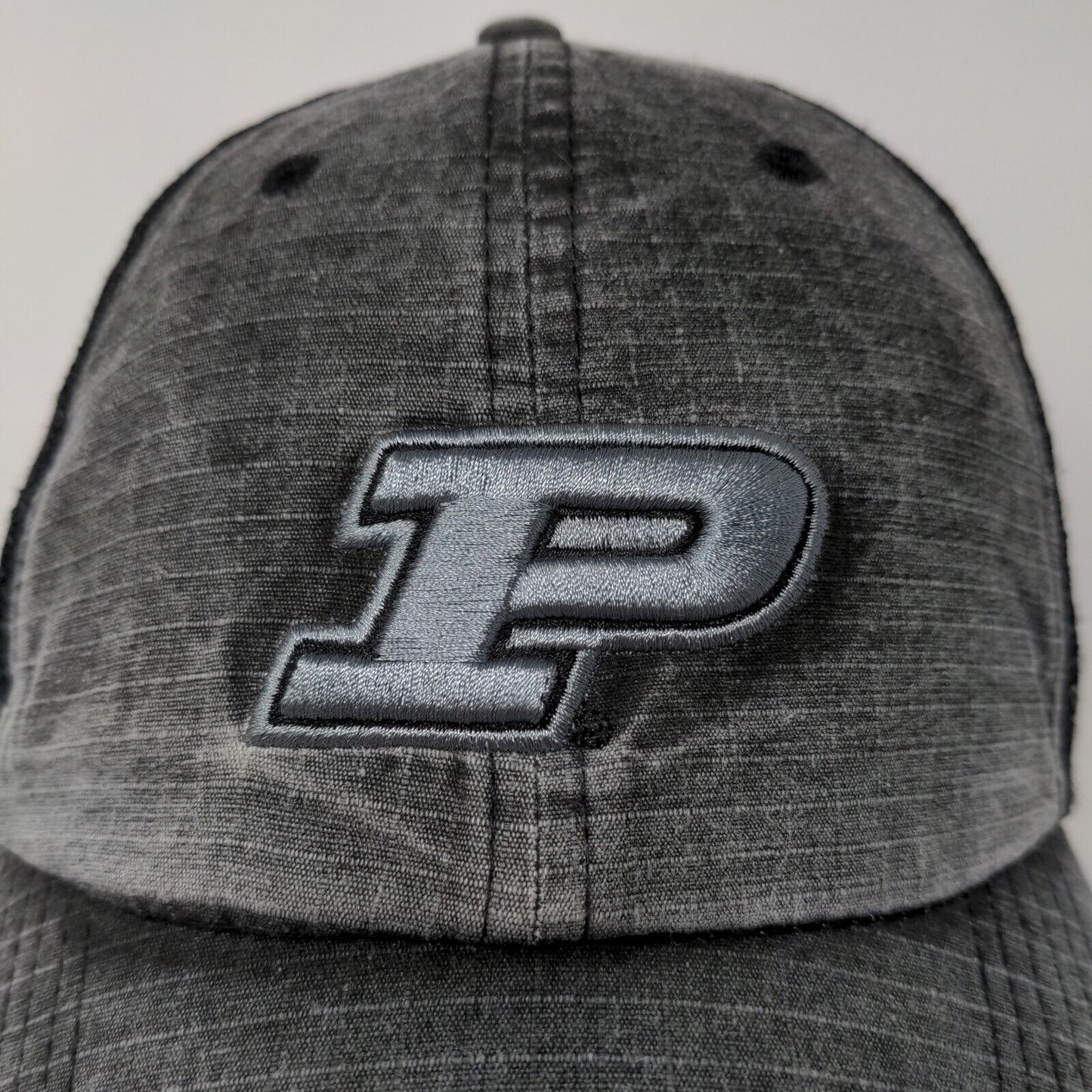 Top of the World Strapback Meshback Hat Purdue University Gray OSFA