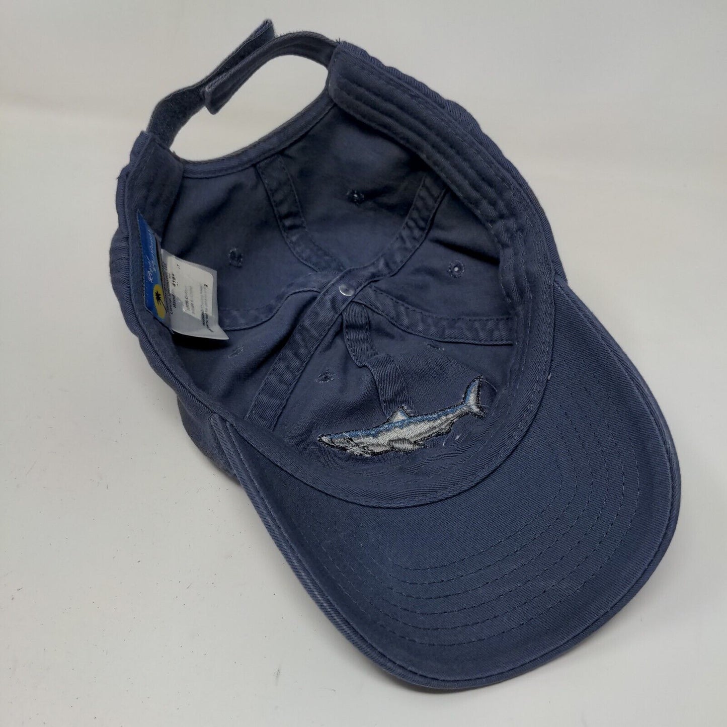 Royal Resortwear Men's Strapback Hat Blue Key West Embroidered Logo