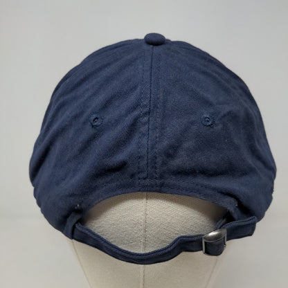 Anvil Men's Slideback Hat Blue Adjustable Embroidered SN Logo Cotton