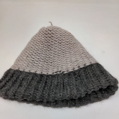 Unbranded Men's Knit Beanie Ski Cap Hat Gray Multicolor Patch Circle H Logo