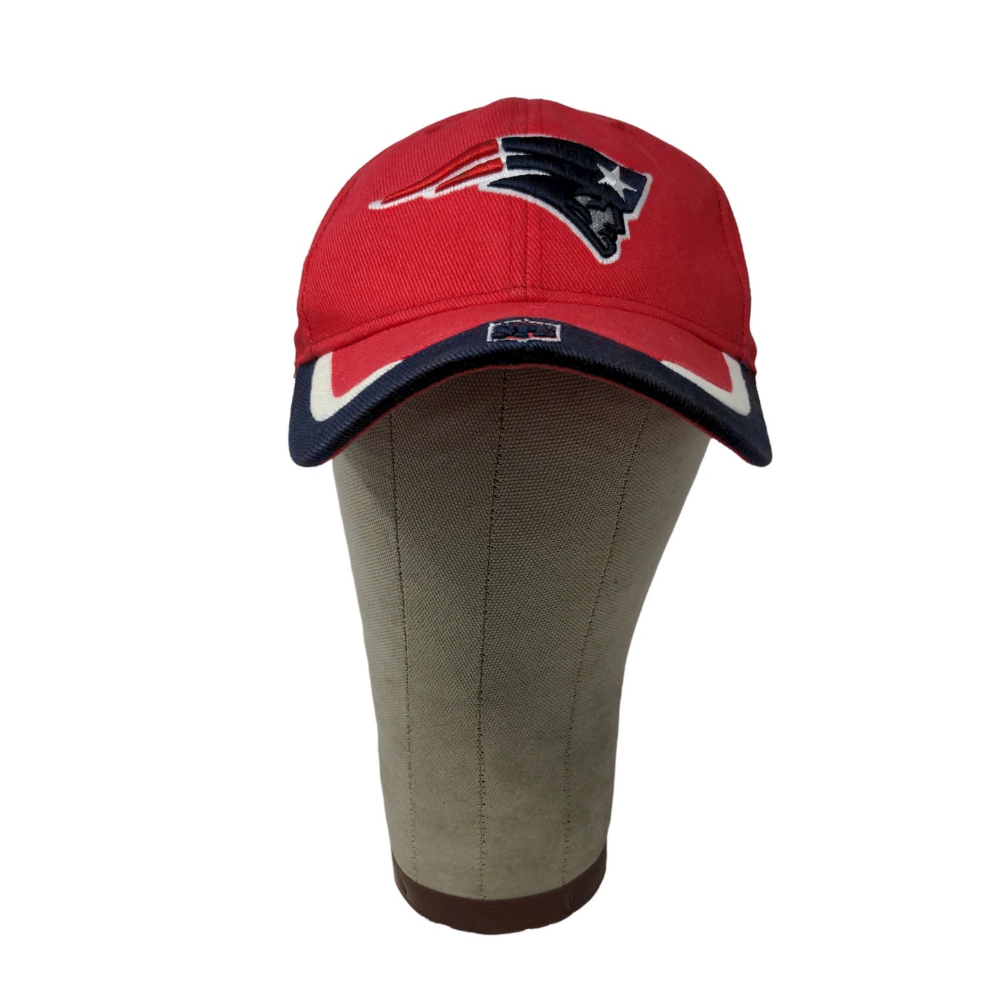 Reebok NFL Football New England Patriots Strapback Hat Red Embroidered Logo