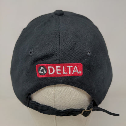 Delta Faucet Ramapo Wholesalers Men's Slideback Hat black Embroidered Logo