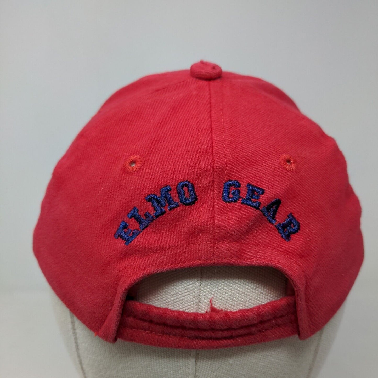 Sesame Street Boy's Stretchy Hat Red Elmo Gear Embroidered Face Cotton
