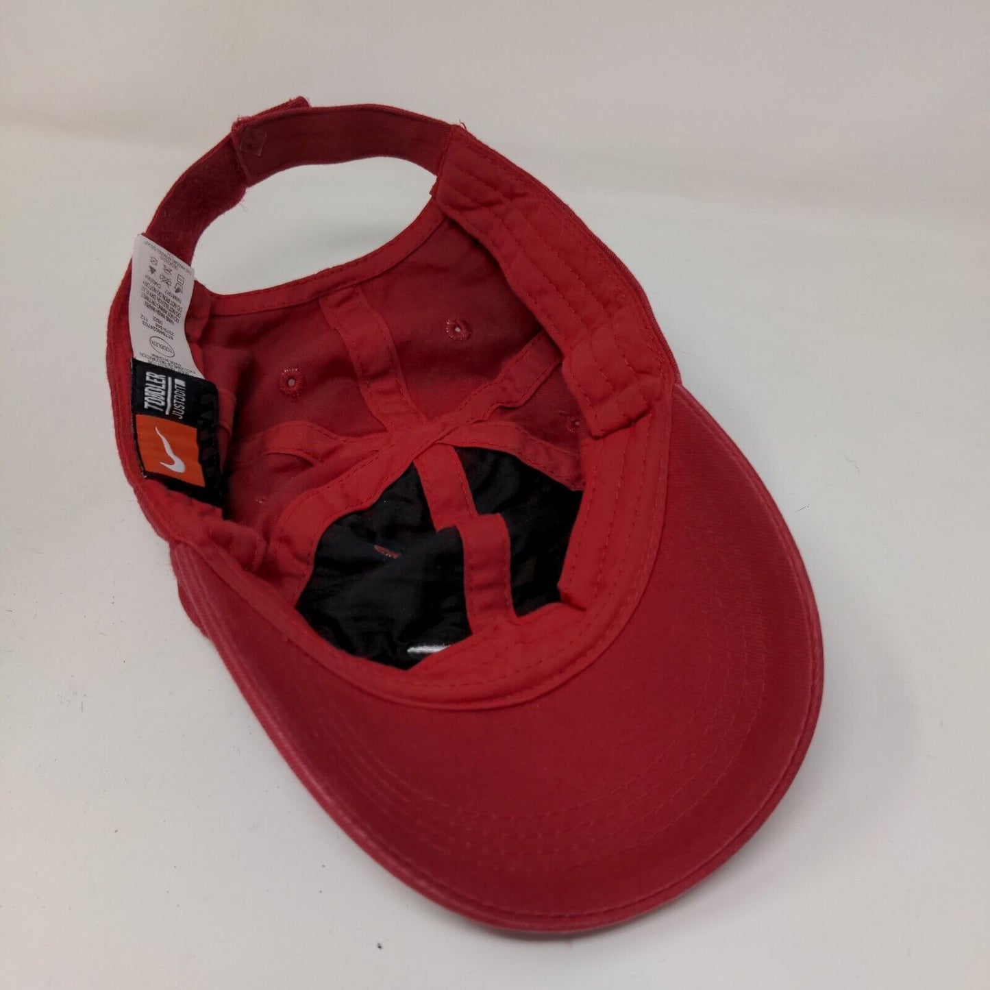 Nike Boys Toddler Strapback Hat Red Adjustable Embroidered Swoosh Logo