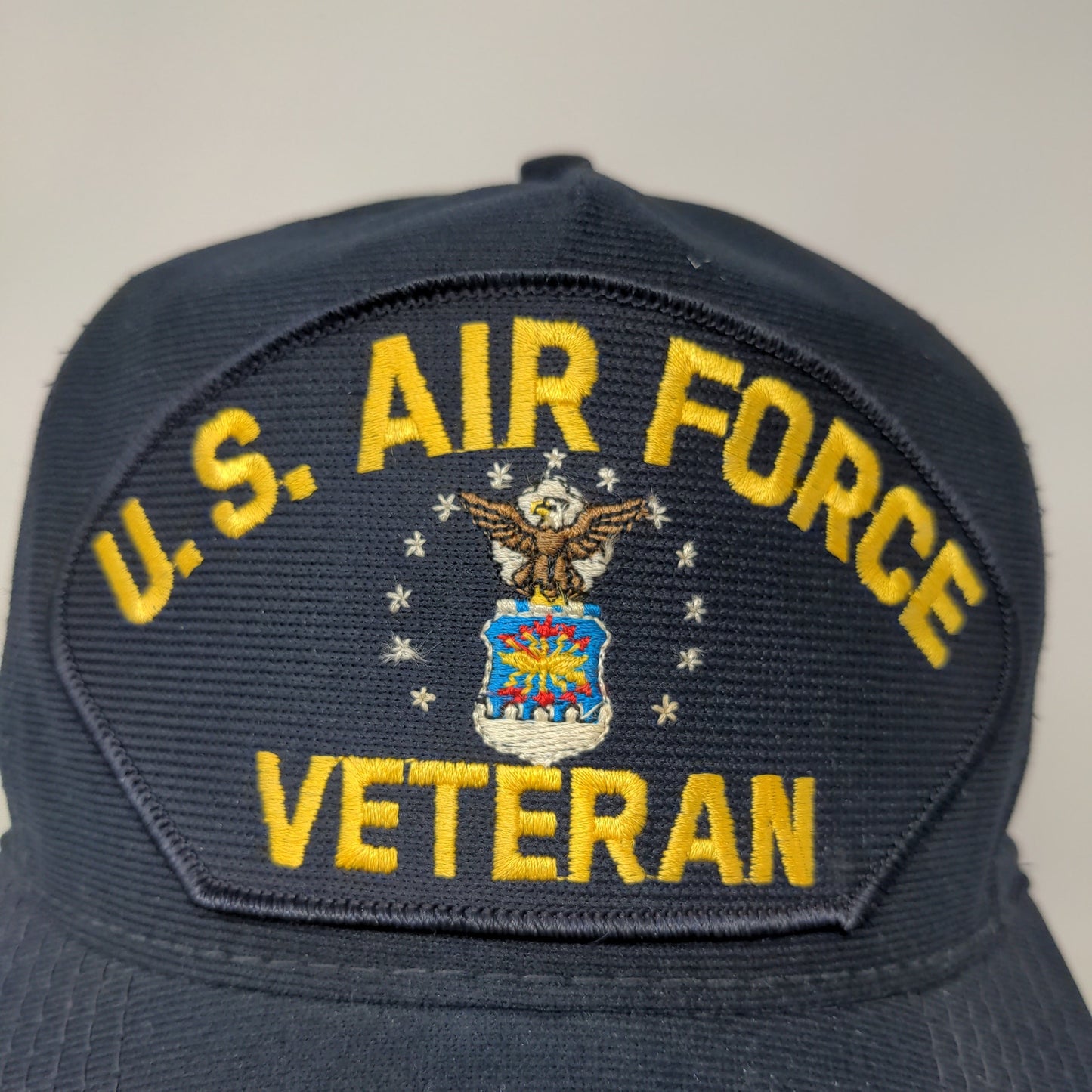 Eagle Crest Mens U.S. Air Force Veteran Snapback Hat Blue OSFA Embroidered Logo