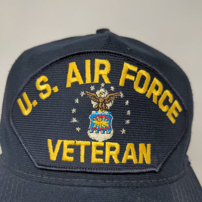 Eagle Crest Mens U.S. Air Force Veteran Snapback Hat Blue OSFA Embroidered Logo