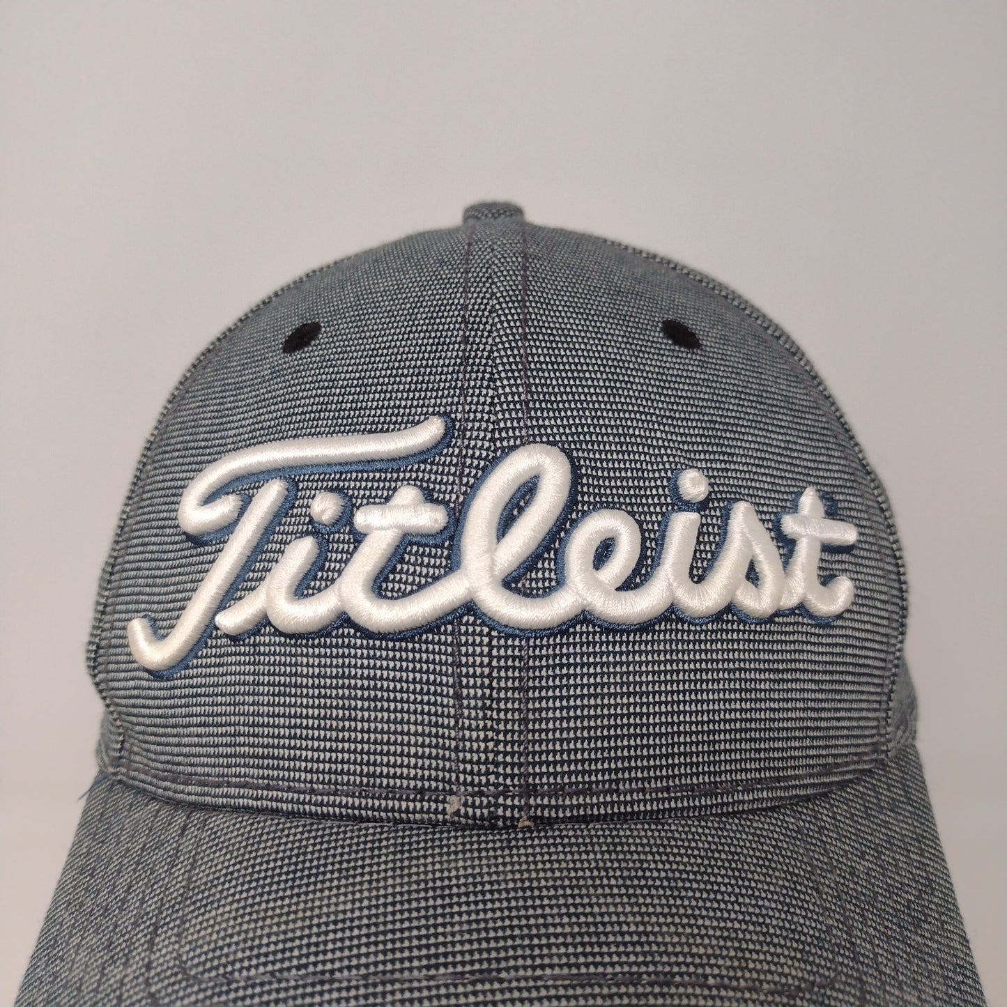 Titleist Golf Hat Size S/M Gray Embroidered Spell Out Logo Polyester