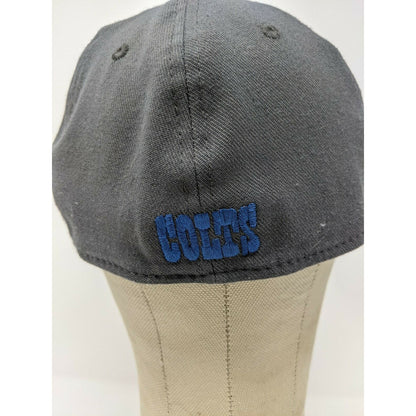 New Era 39Thirty Size Medium-Large Hat Cap Grey & Blue NFL Colts Football