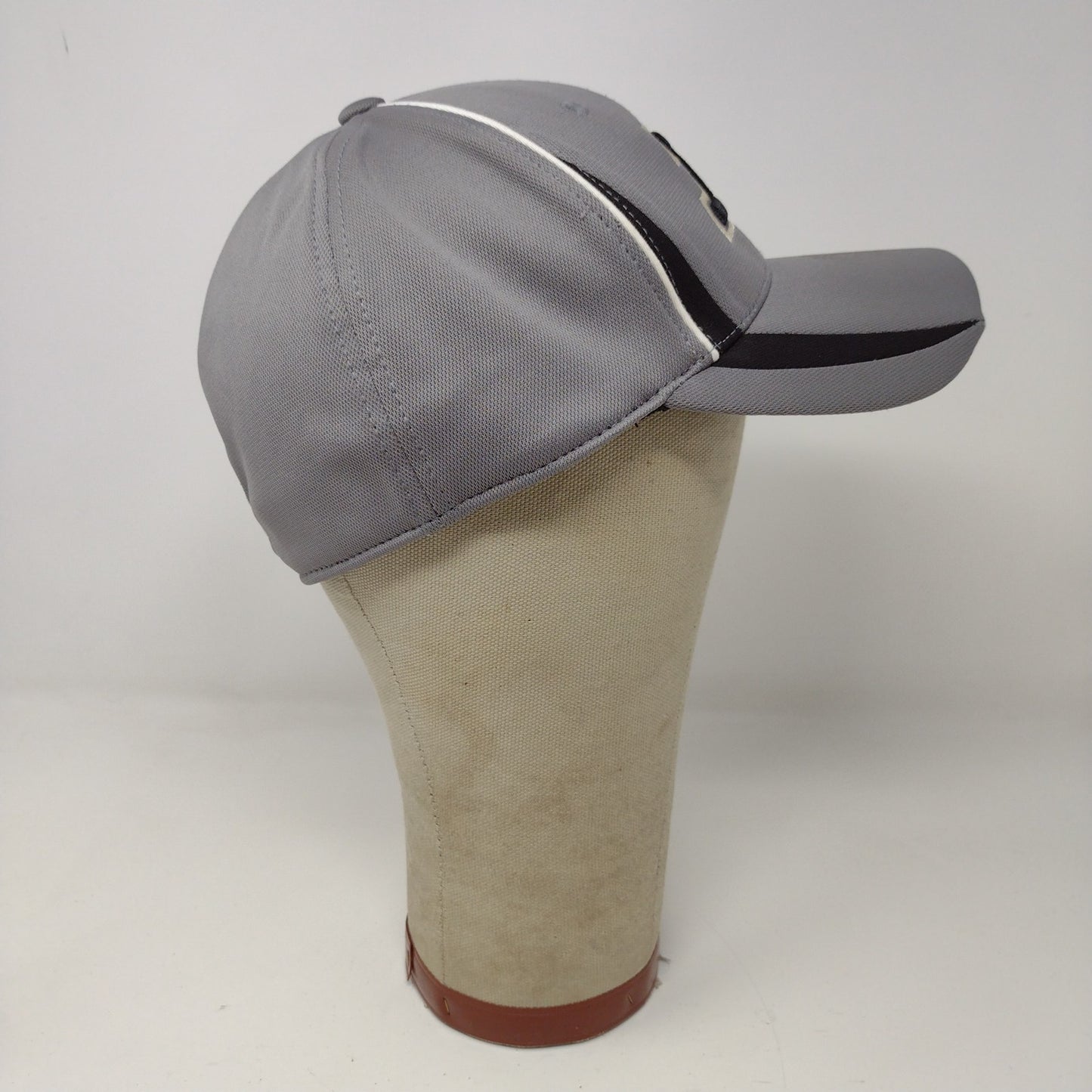 Captivating Purdue Boilermakers Hat Gray Black Stripes Embroidered Logo Train