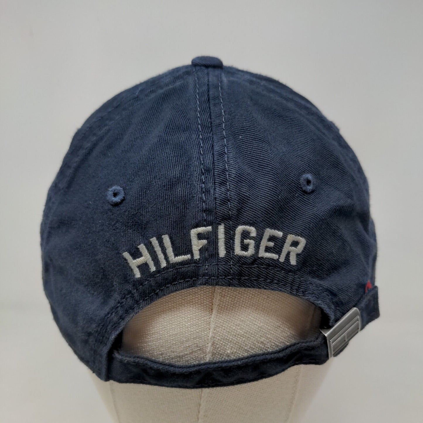 Tommy Hilfiger Men's Slideback Hat Blue Size OS Embroidered Logo Cotton